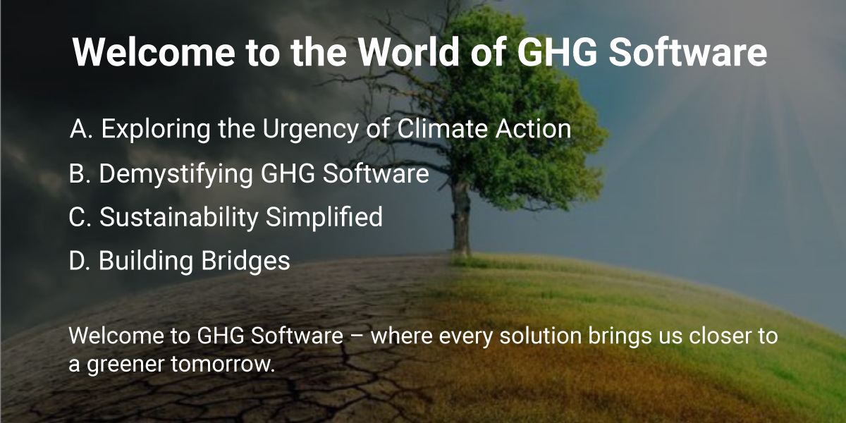 Welcome to the World of GHG Software