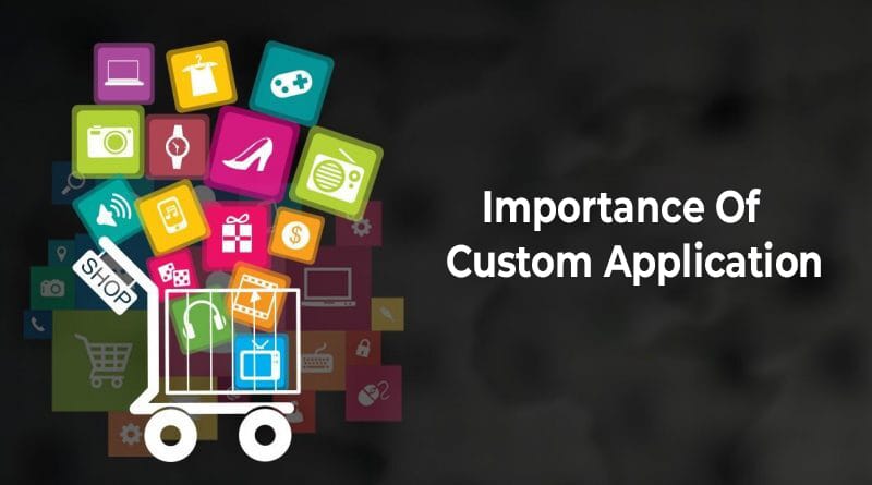 Image with text Importance of Custom Applications