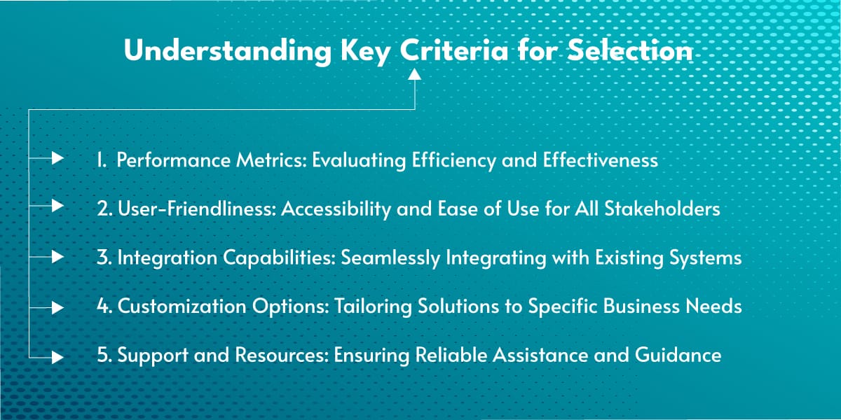 Understanding Key Criteria for Selection